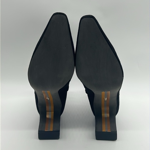 2317- Sam Edelman Black Suede Women's Ankle Boots NWT - Picture 9 of 11